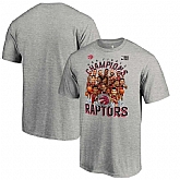 Toronto Raptors Fanatics Branded 2019 NBA Finals Champions Caricature Roster T Shirt Heather Charcoal,baseball caps,new era cap wholesale,wholesale hats